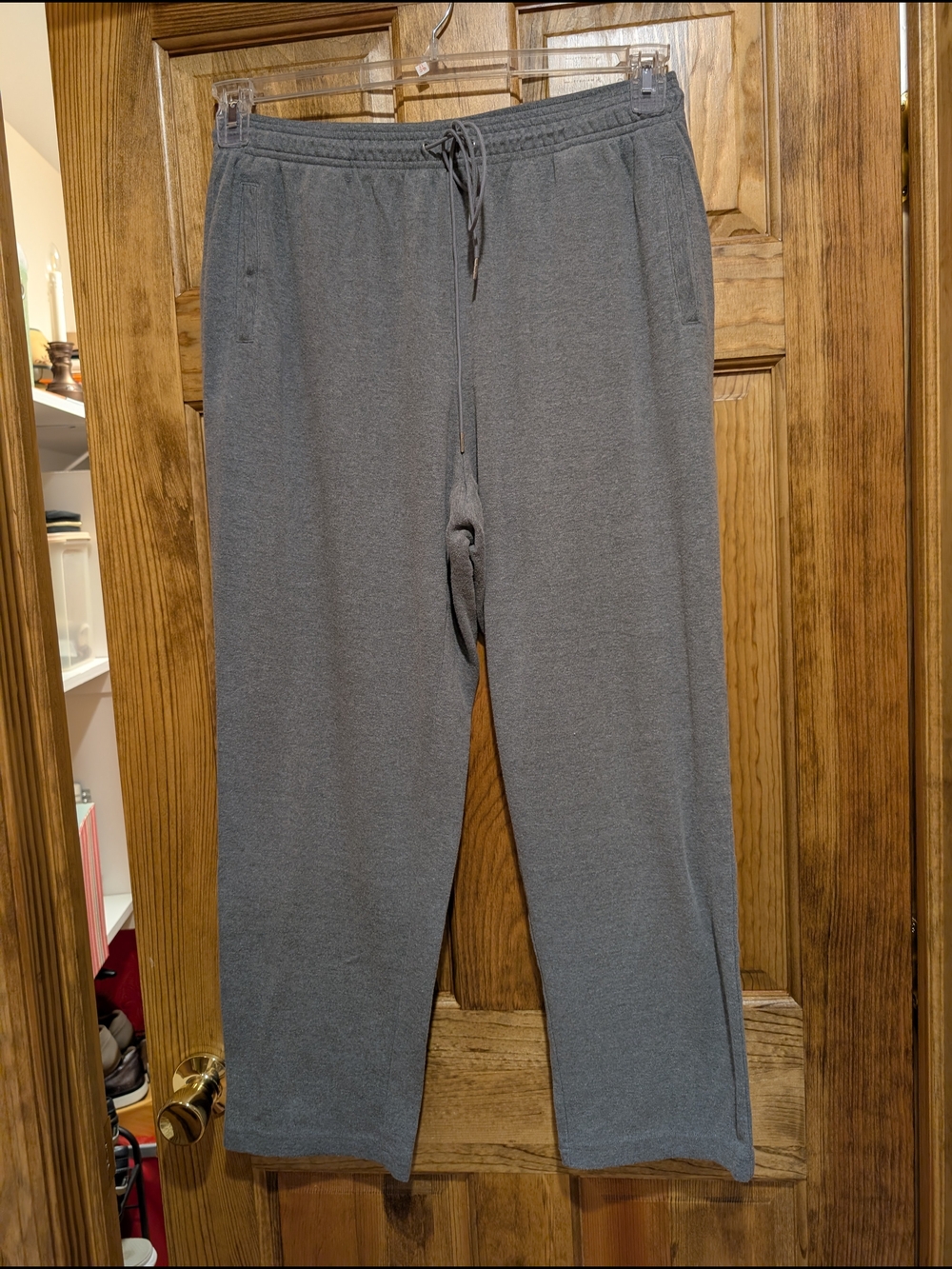 Womens Gray Drawstring Sweatpants